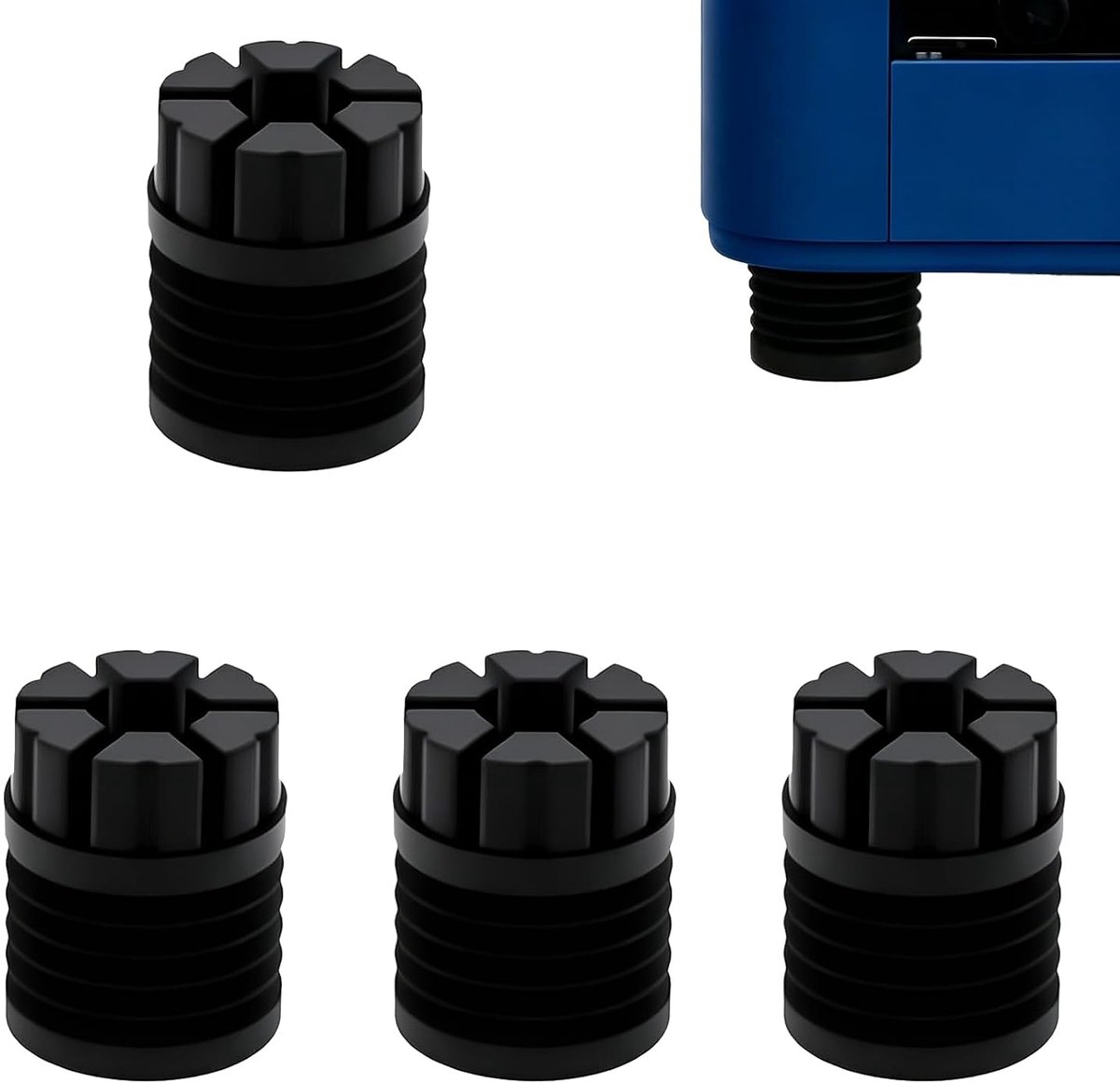 Anti-vibratie voeten voor 3D printer - hoogtemperatuur siliconen - geluidsreductie & stabiele druk - 4 stuks - ShopVlot