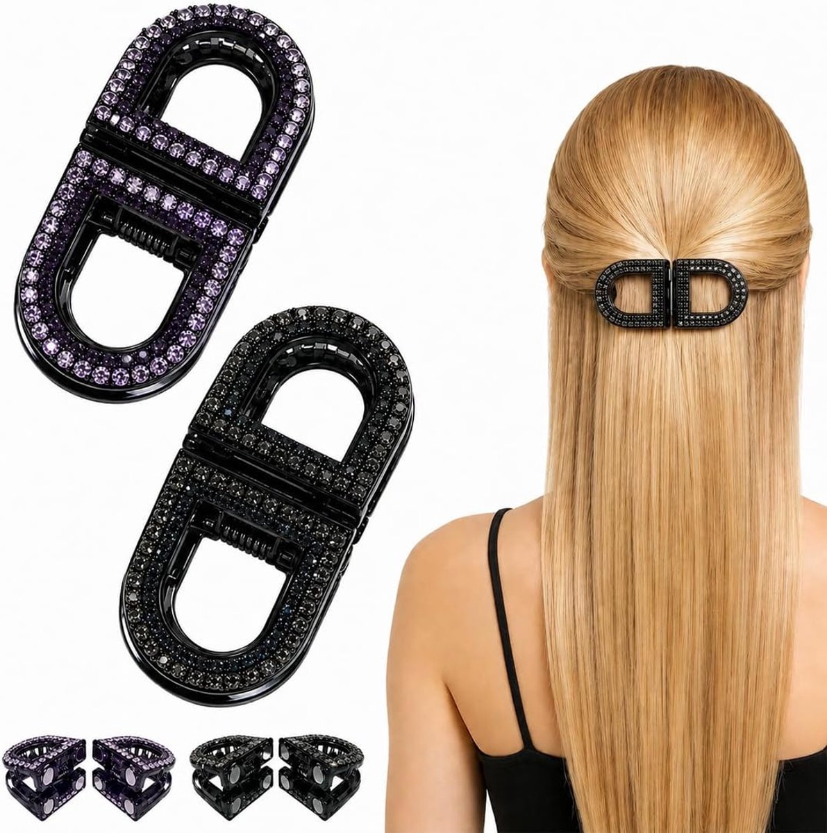 Magnetische haarspeld 2-delig - sterke grip - antislip ontwerp - eenvoudig stylen - ShopVlot