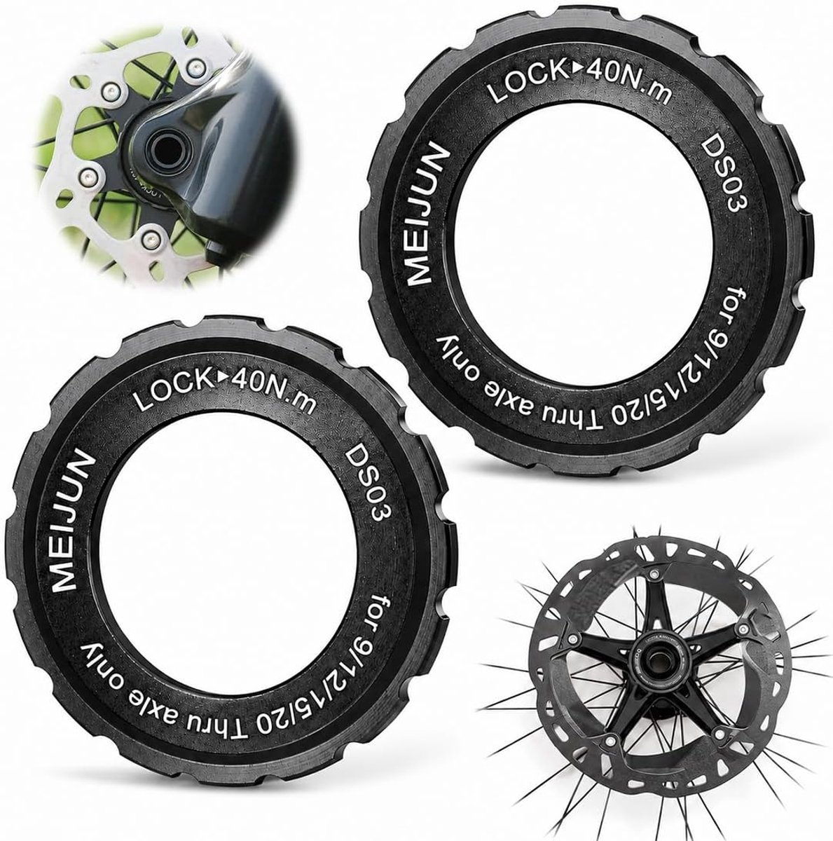 Fietsremschijf afdekking 2 stuks - robuust metaal - veilige grip - beschermt remsysteem - ShopVlot