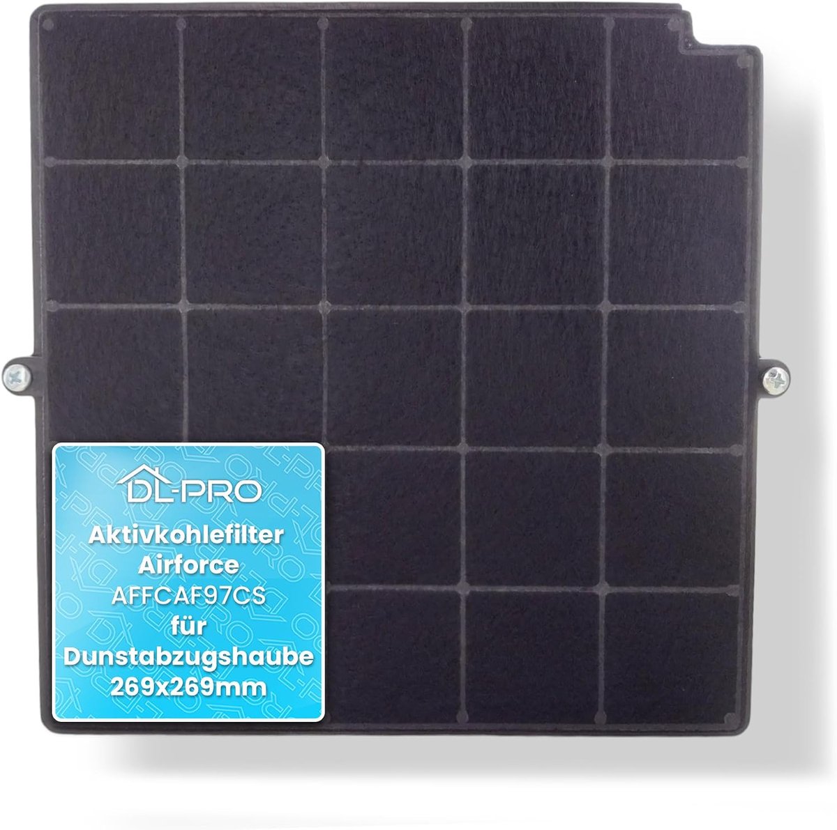 Actief koolfilter 269 x 269 mm - geschikt voor Airforce AFFCAF97CS - eenvoudige montage - voor optimale luchtkwaliteit - ShopVlot