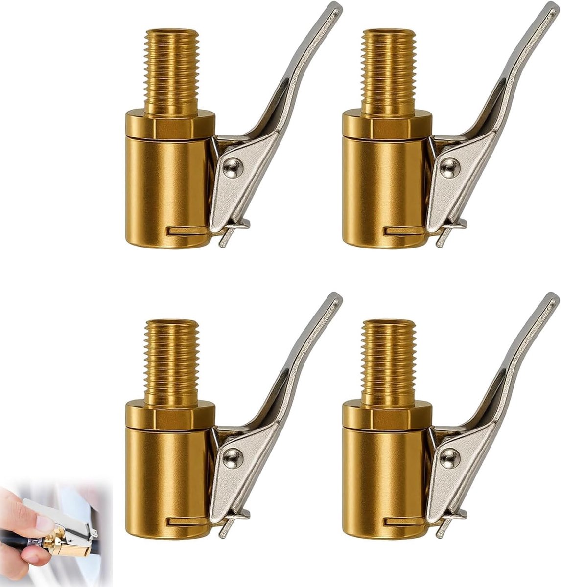 autoventielhendelconnector 8 mm - luchtnippel - ventieladapter - geschikt voor alle ventielen - ShopVlot