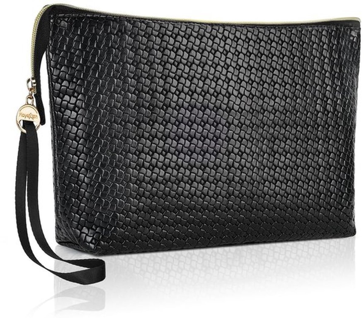 Make-up tas-organizer - Toilettas - Stijlvol en Functioneel - Zwart - Cosmetische Tas - Perfect voor Reizen - Geschikt voor Vrouwen