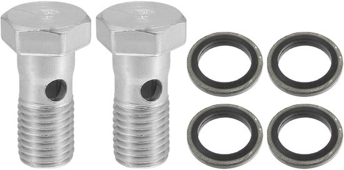 Auto remklauw adapter - M12x1.5 schroefdraad - Set van 2 - Hoogwaardige kwaliteit - Betrouwbare bevestiging - Geschikt voor diverse voert...