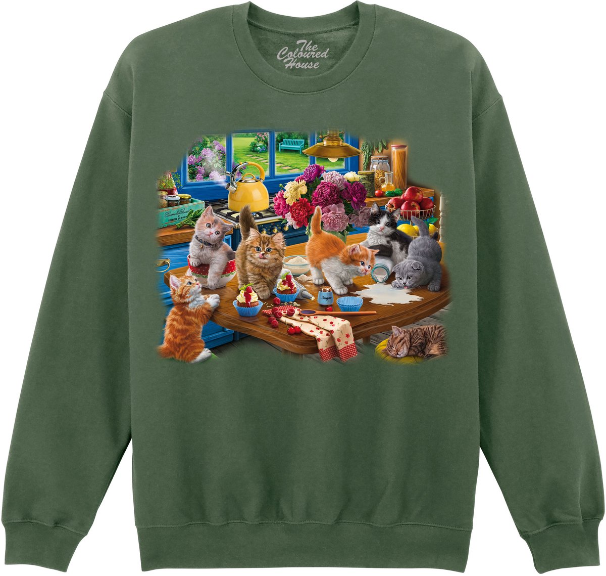 Kittens In The Kitchen The Coloured House Sweater M