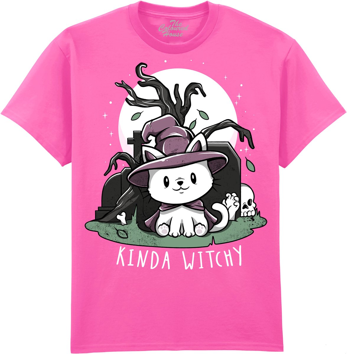 Kat Kinda Witchy The Coloured House T-shirt 3XL