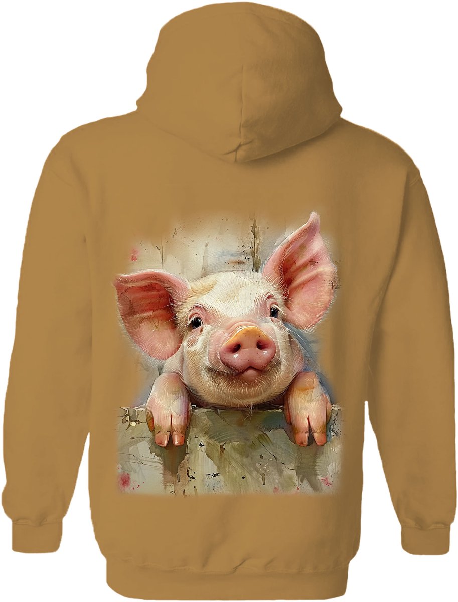Blij Biggetje Happy Piglet The Coloured House Hoodie S