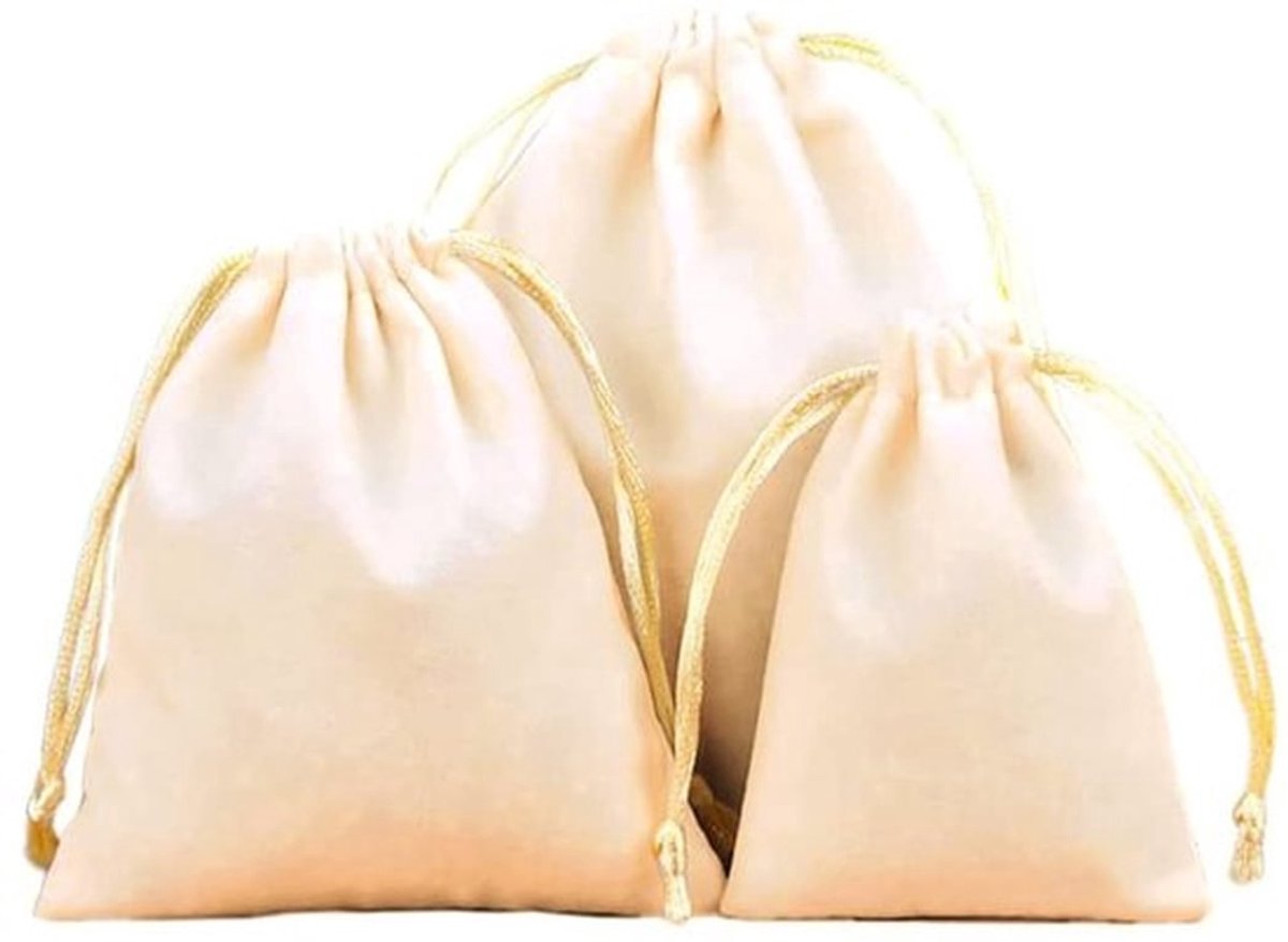 Sieradenzakjes Fluwelen - Cadeauzakjes - Inpakzakjes - Organza Zakjes - 5 x 7 cm - 6 Stuks - Trekkoord