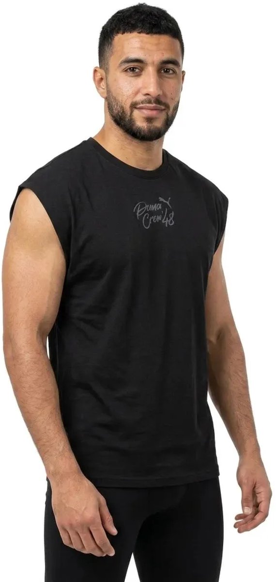 Puma Cutoff Mouwloos T-shirt Man Zwart