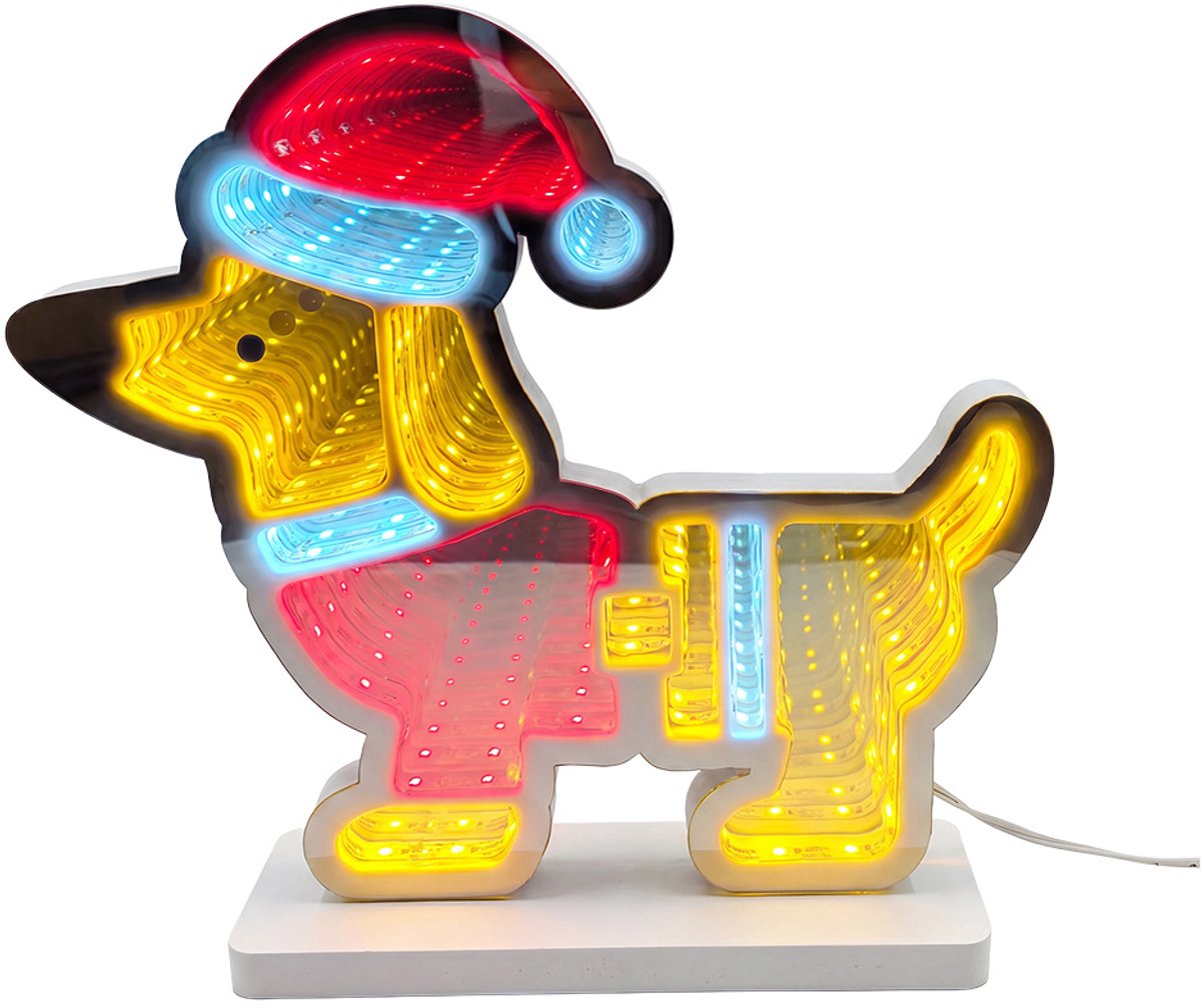 Clayre & Eef Tafellamp Hond Bruin Kunststof
