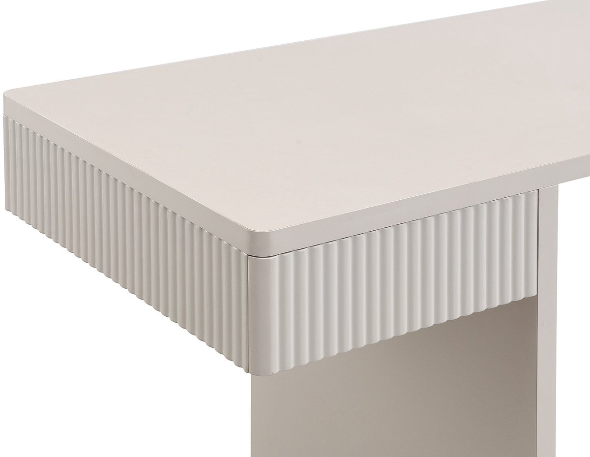 Vente-unique Bureau met 2 laden - Beige PRYLO