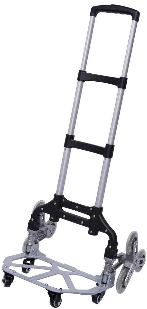 Solidchoice - Vouwbare Trapkar met Aluminium Frame en Waterdichte Tas