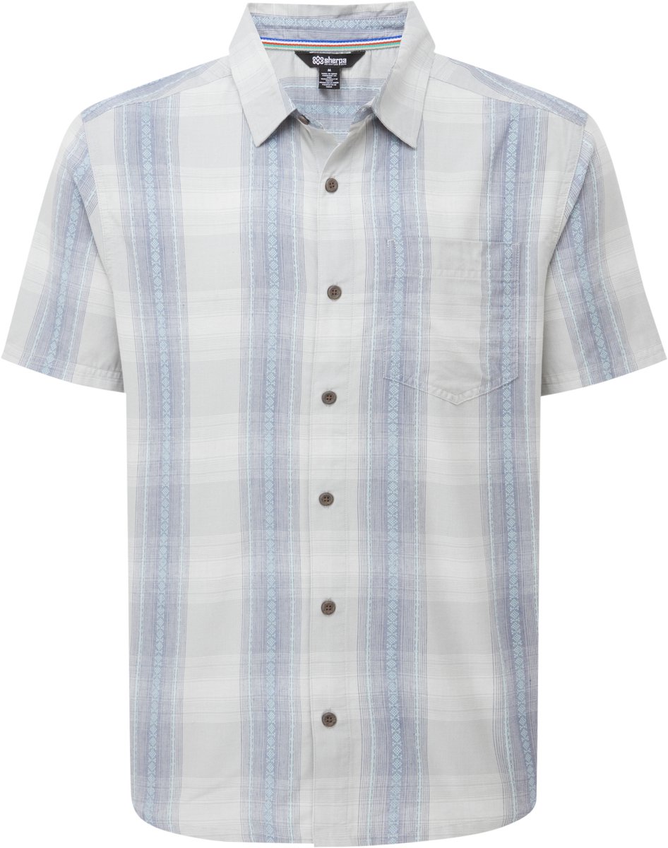 Sherpa Adventure Gear Ispat heren overhemd met korte mouwen - Pearl Blue