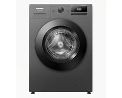 Heinner HWM-HME612IVSMTGA+++ Slim Wasmachine – 6 kg – 1200 RPM – Energieklasse A – Inverter Motor – 15 Programma’s – Stoom – 15 Min Snelprogramma – Digitaal Display – Kinderslot – Titaniumgrijs