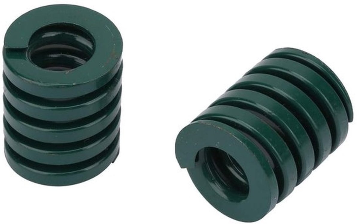 Schuimveer Zware Belasting - Kunststof - 25mm Buitendiameter - 12.5mm Binnendiameter - 30mm Lengte - Groene Kleur - Veer