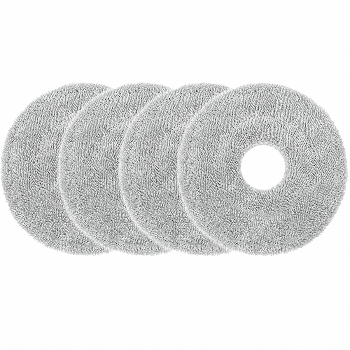 4 Stuks Dweilpads Reserveonderdelen voor Robotstofzuiger - Herbruikbare Dweildoeken voor Dreame L10 Ultra L10S Pro L10S Ultra Heat L10 Prime L20 L30 L40 L50 Ultra X30 X40 X50 Ultra en Mova V50 Ultra - Wasbare Vervangingspads voor Vloerreiniging