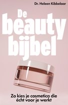 Boek 'De beautybijbel' met een potje crème en tekst 'Zo kies je cosmetica die écht voor je werkt'.