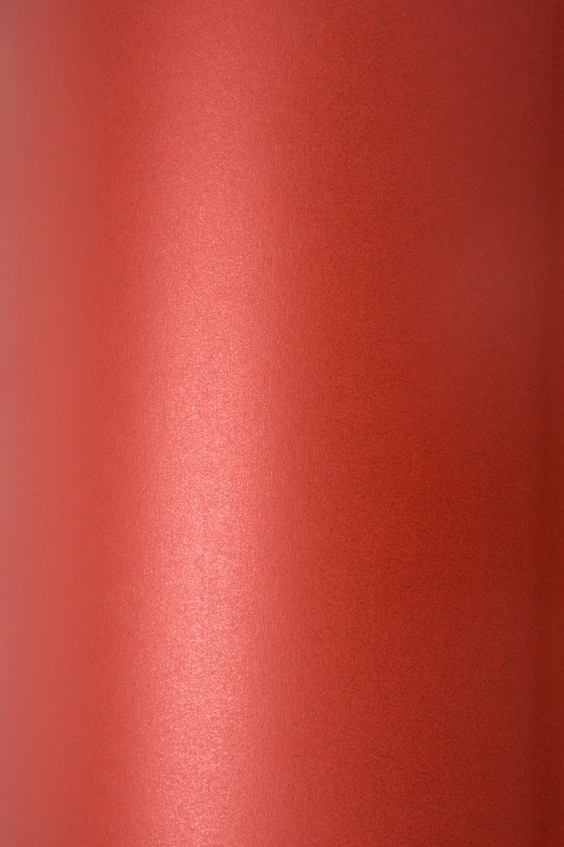 Netuno - rood metallic papier - A5 - 14,8 x 21 cm - 10 vellen - 125 gram - Sirio Pearl Red Fever