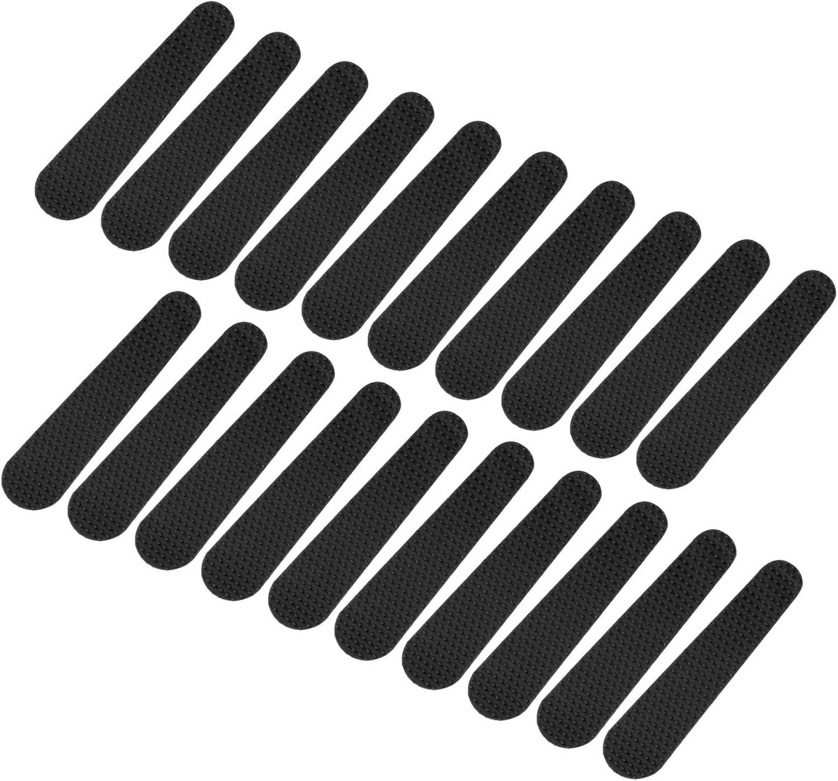 Houten kleerhangers - Zwart - 53 mm x 16 mm - Siliconen antislip stickers - Voor kleding