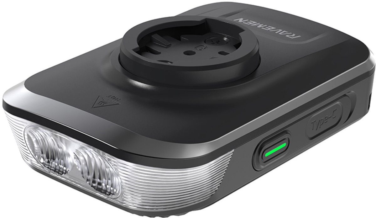 Ravemen - FR1500 fietsverlichting + Garmin Mount (alu) - 1500 Lumen
