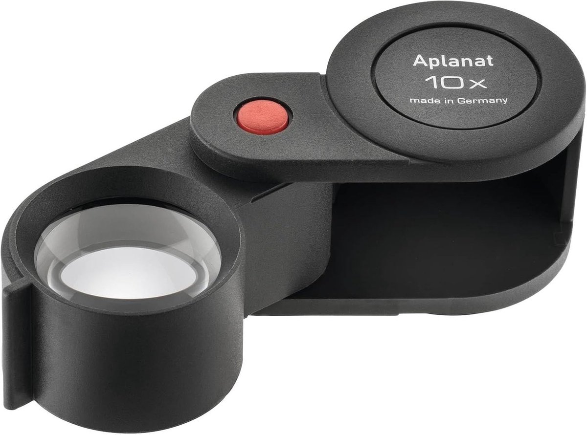 Loepbril - Transparant - 23 mm Lens Ø - Aplanatische 10x Vergrootglas - Voor Technisch en Ambachtelijk Gebruik