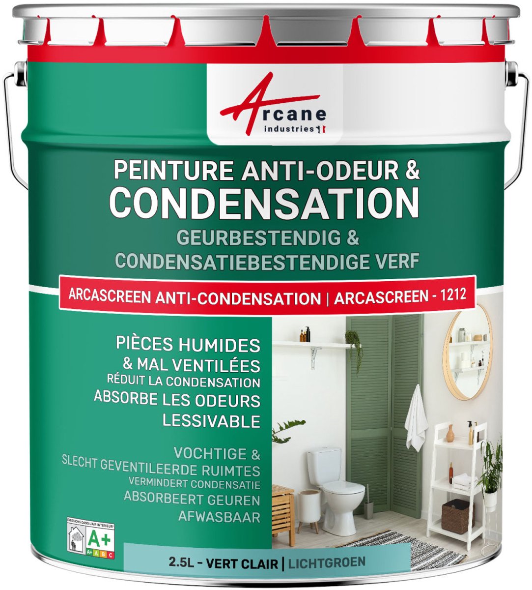 Anti-condensatieverf, anti-geurverf voor vochtige ruimtes: ARCASCREEN ANTI-CONDENSATION