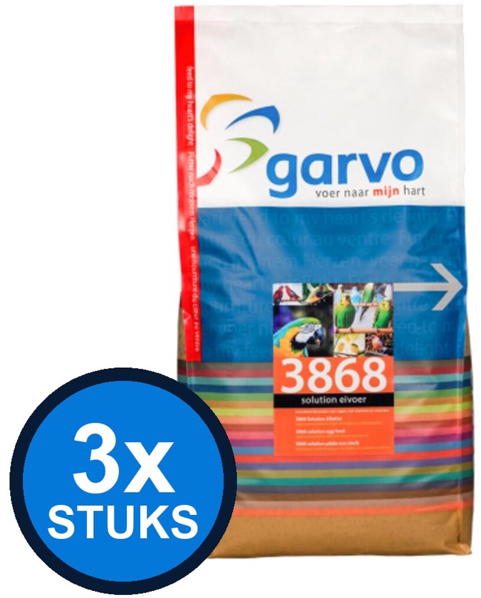 3x Garvo Solution Eivoer 3868 - Vogelvoer