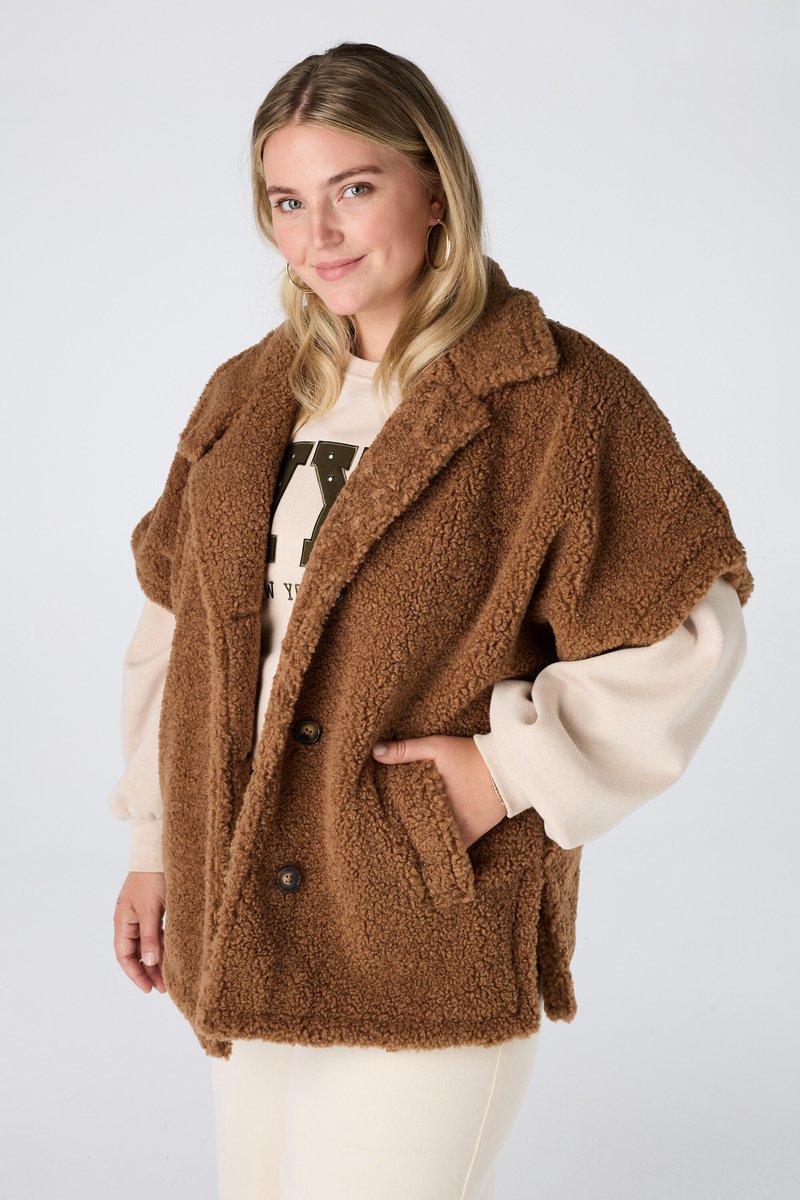 MS Mode Jacket Teddy jasje met korte mouwen
