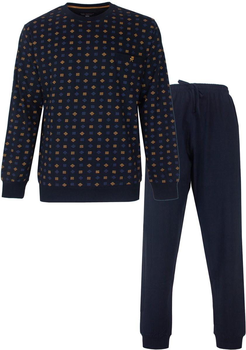 Paul Hopkins Heren Pyjama - Ronde Hals - Donker Blauw - Maat XXL