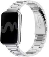 Stalen bandje - Geschikt voor Samsung Galaxy Fit 3 - Zilver