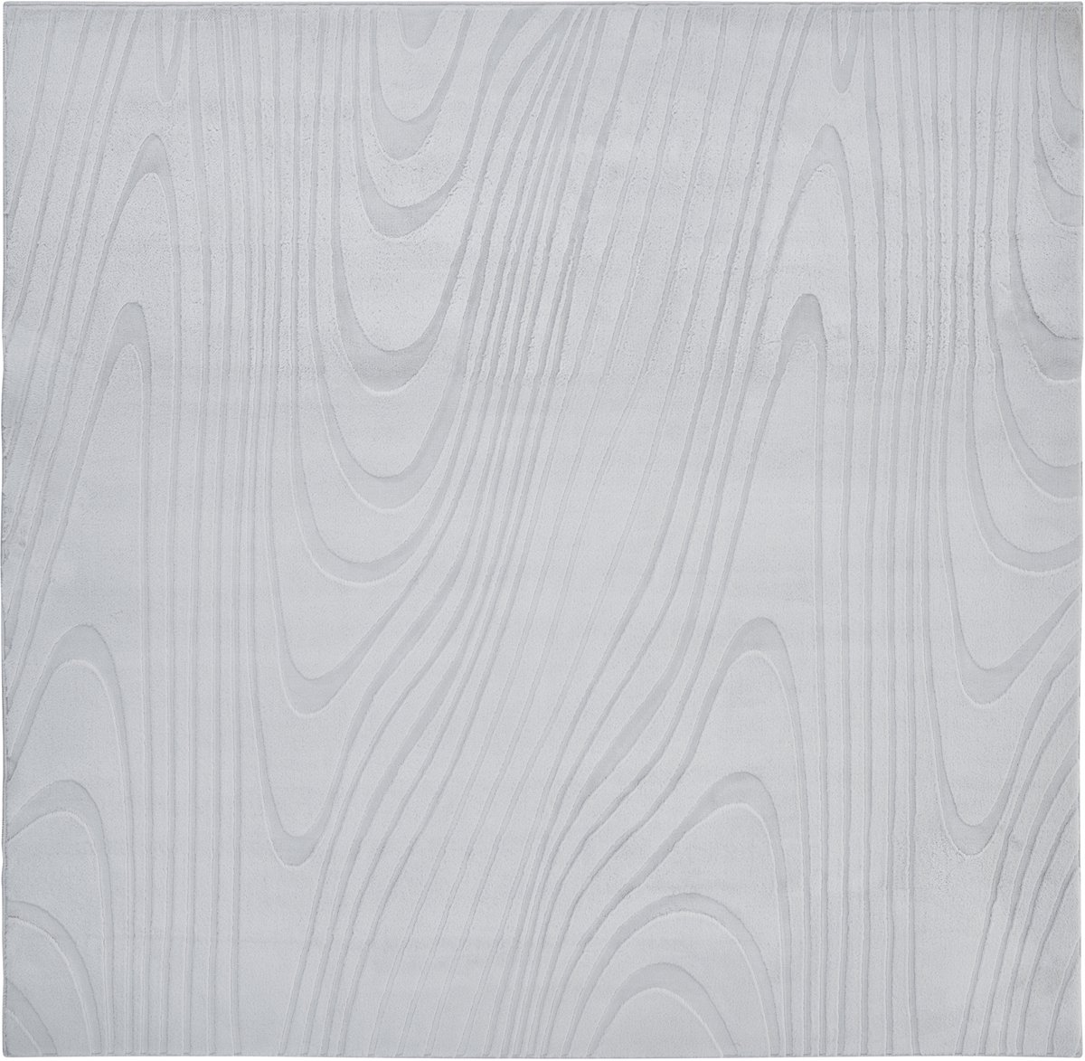 ONTAKE - Vloerkleed - Lichtgrijs - 160 x 160 cm - Kunstbont