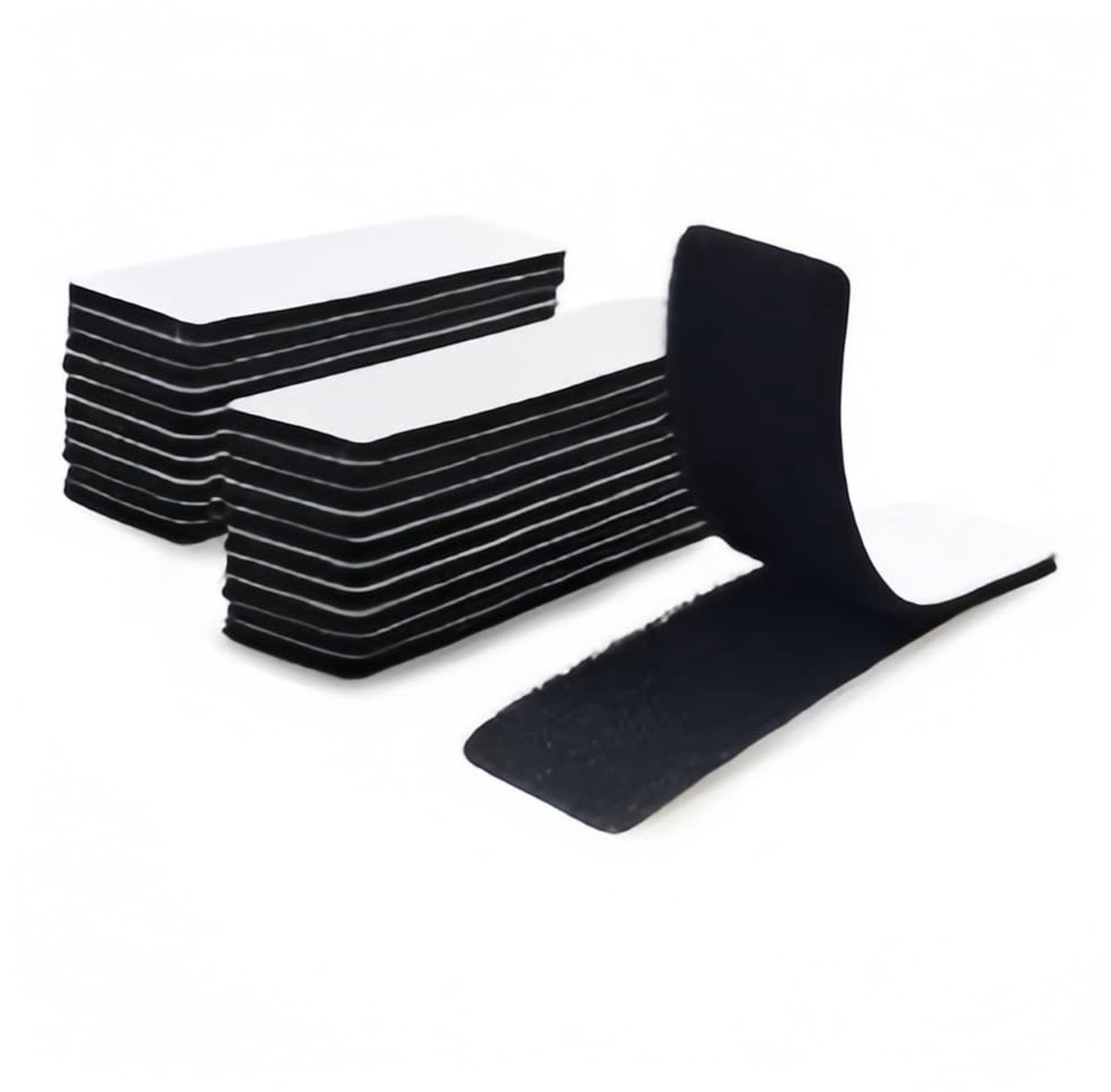 30 stuks zelfklevend klittenband - 2.5 x 10 cm - Dubbelzijdig, herbruikbaar voor thuis en op kantoor - Ideaal voor creatieve projecten, knutselen en het inpakken van cadeaus