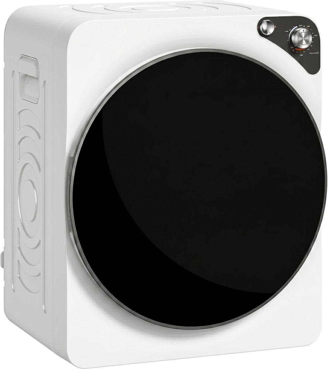 ECTEATOY®Wasdroger 5 kg - Draagbare Wasdroger met RVS Trommel - 1000W - 5 Programma's & Timer - Wit