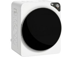 ECTEATOY®Wasdroger 5 kg - Draagbare Wasdroger met RVS Trommel - 1000W - 5 Programma's & Timer - Wit