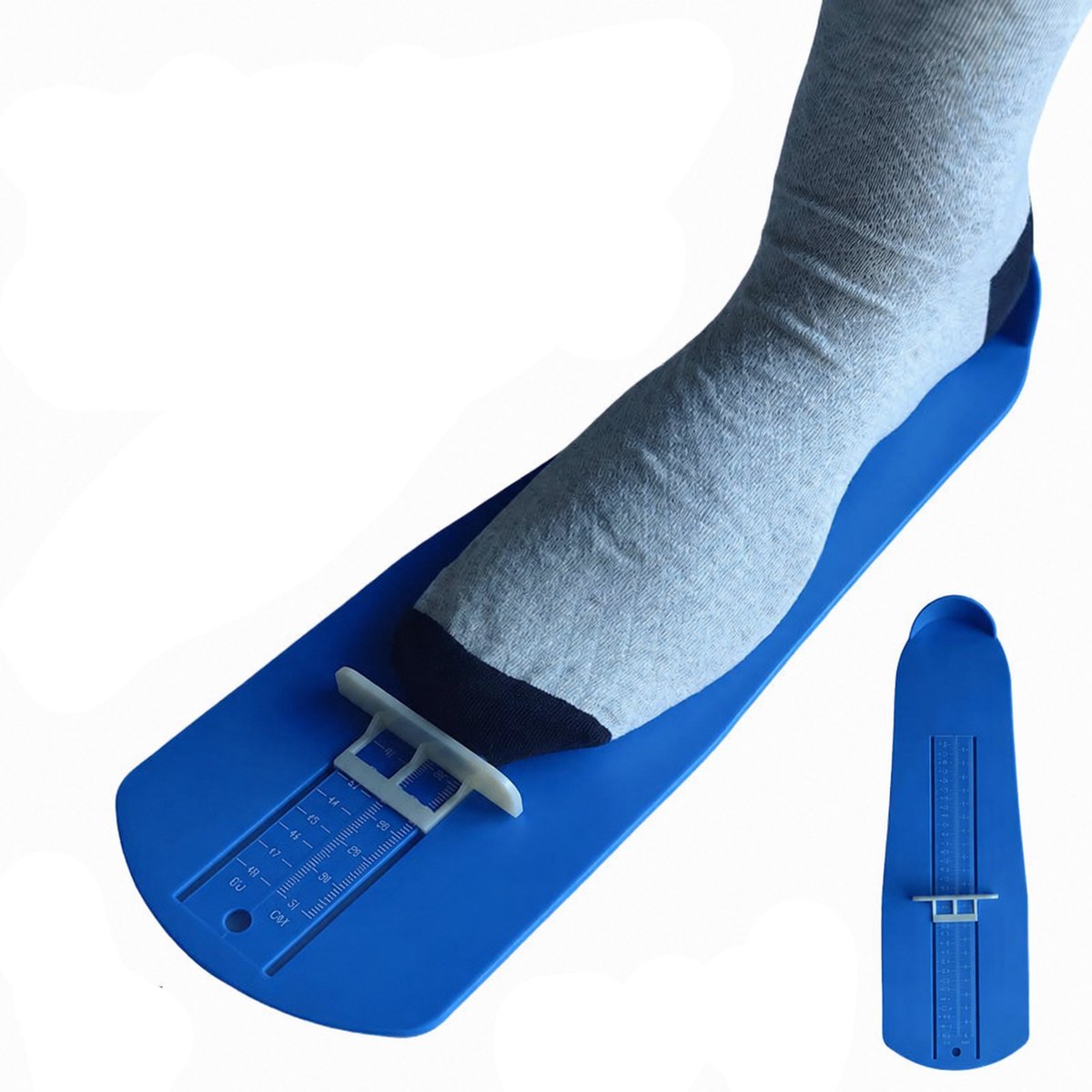 Voetmeetapparaat – Voetmeetinstrument – ​​Schoenmaatmeter – Unisex – Geschikt voor alle maten – Blauw