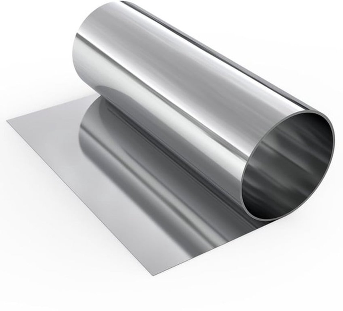 304 RVS Plaatfilm, 0.3 x 200 x 1000 mm, Roestvrijstalen Plaat voor Industriële Reparatie en Oppervlaktebescherming, Rolplaat voor Diverse Toepassingen