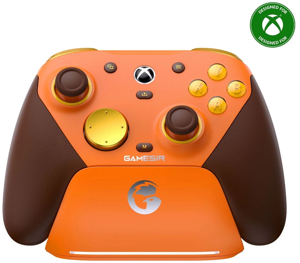 GameSir G7 Pro Amber Flame - Game Controller - Tri-Mode - TMR - Hall Effect - 1000Hz - Dock - Oranje – foto 3