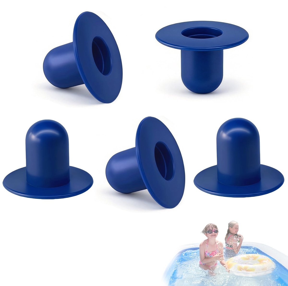 Solidchoice - Set van 5 Conische TPR-Pluggen voor Zwembaden