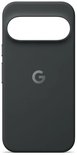 Donkergrijs Pixel-hoesje met Google G-logo en grote camerauitsnijding.