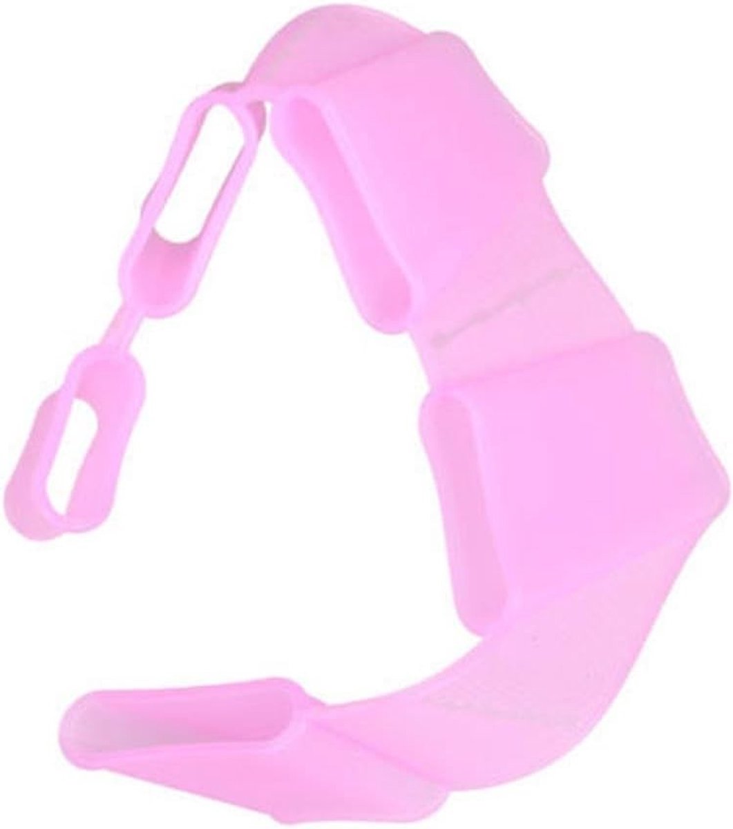 Zwemhandschoenen in de vorm van een kikker - Siliconen peddels voor waterplezier, unisex voor kinderen en volwassenen, maat M, roze