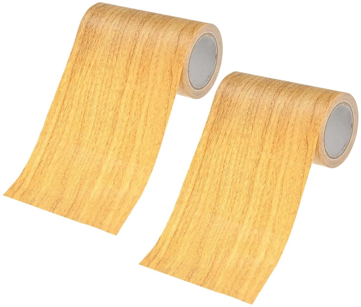 Reparatietape voor houtnerf - 2 rollen, 15 cm x 4,57 m, realistische patch voor meubels en vloeren, eenvoudig aan te brengen en duurzaam