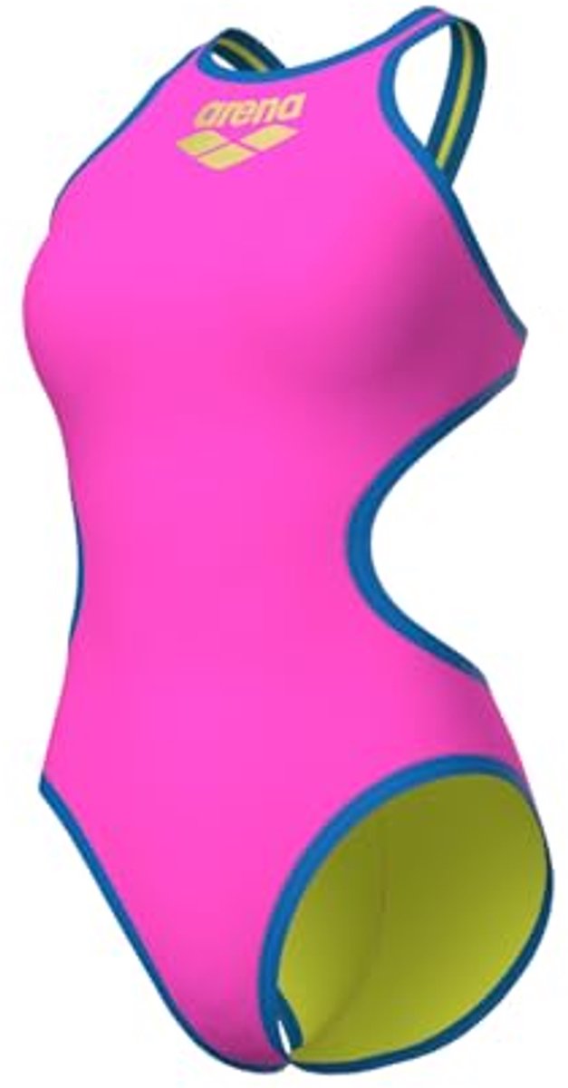 ARENA - W One Biglogo One Piece - 38 - Shocking-Pink/Blue-River