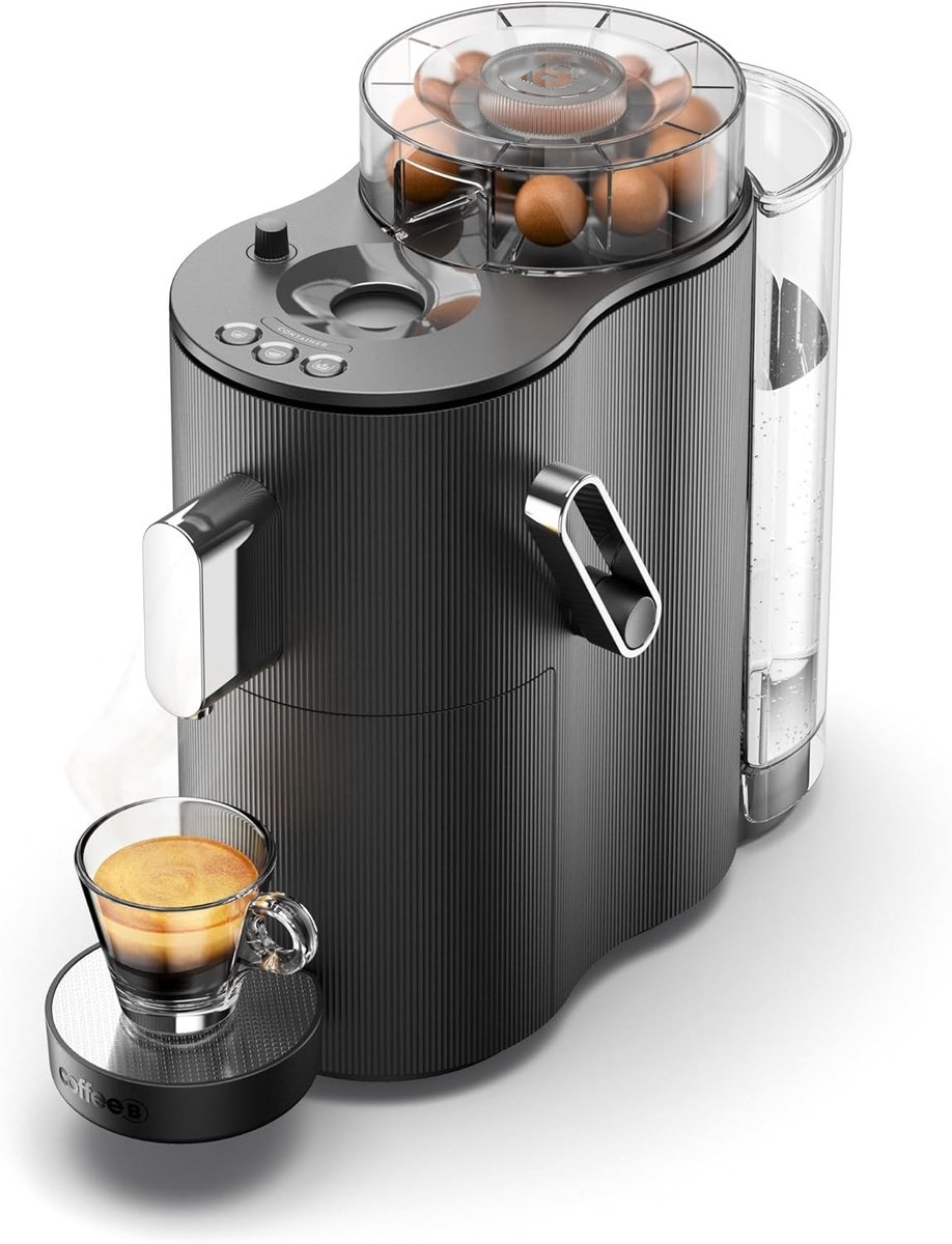 Koffiezetapparaat - Zwart - - Ontworpen voor gebruik van koffieballen - Voor Koffieliefhebbers