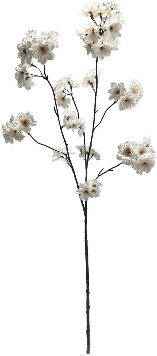 Kunsttak kersenbloesem 114cm off-white