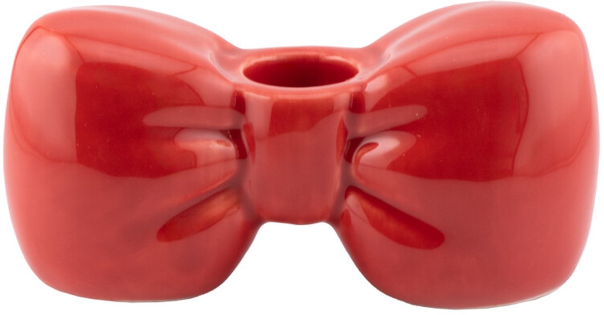 Kaarsenstandaard bow rood