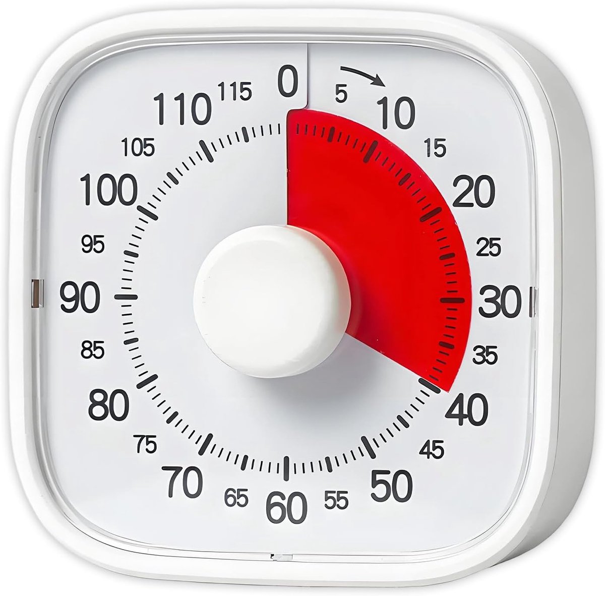 Aftelklok voor thuisstudie in de keuken, groot digitaal display, studieherinnering voor docenten, handmatige bureau-organizer, timer voor studieplanning, huiswerkklok, bureau-aftelklok (wit)