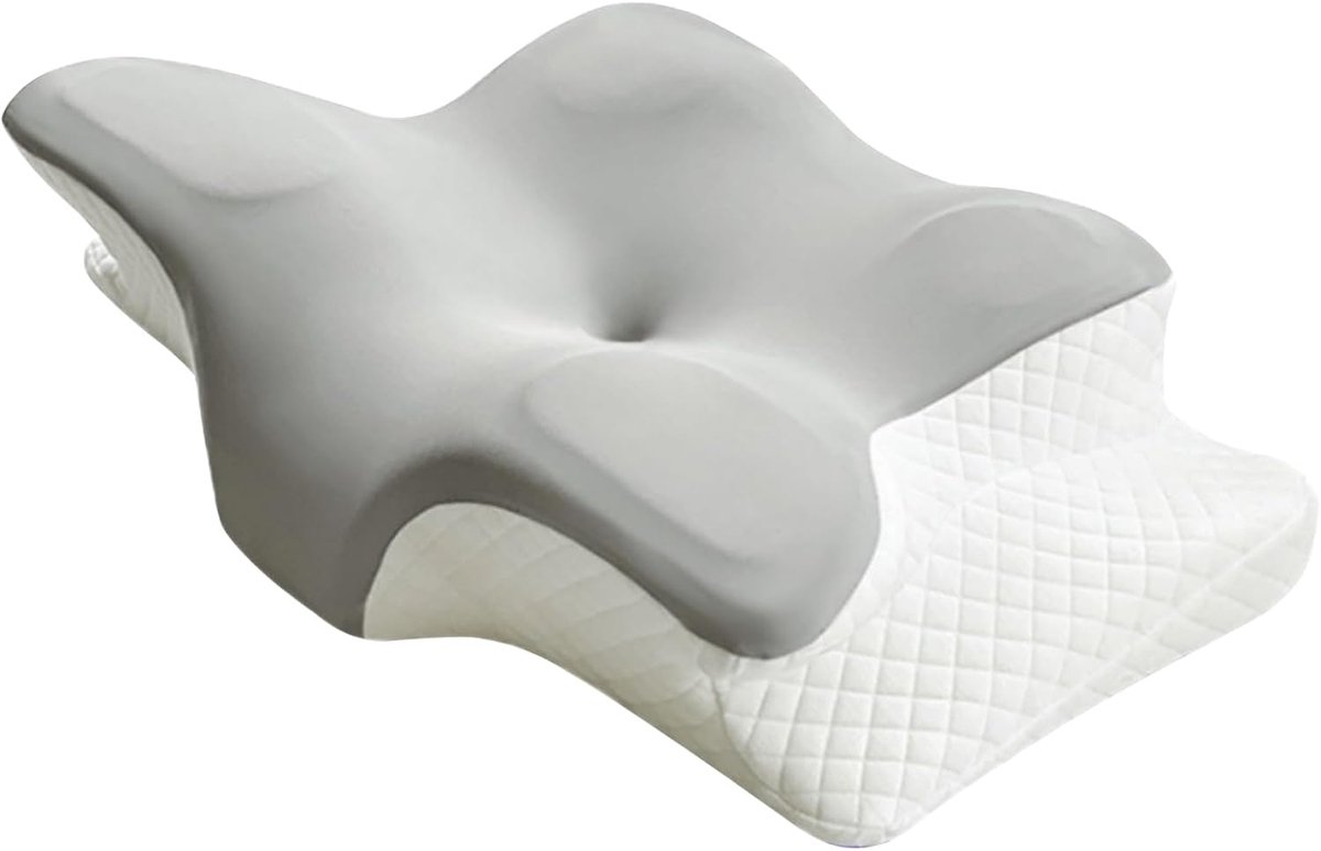 Tbintul Orthopedisch nekkussen van traagschuim, ergonomisch hoofdkussen, nekpijn, traagschuim kussen voor zijkanten - ShopVlot