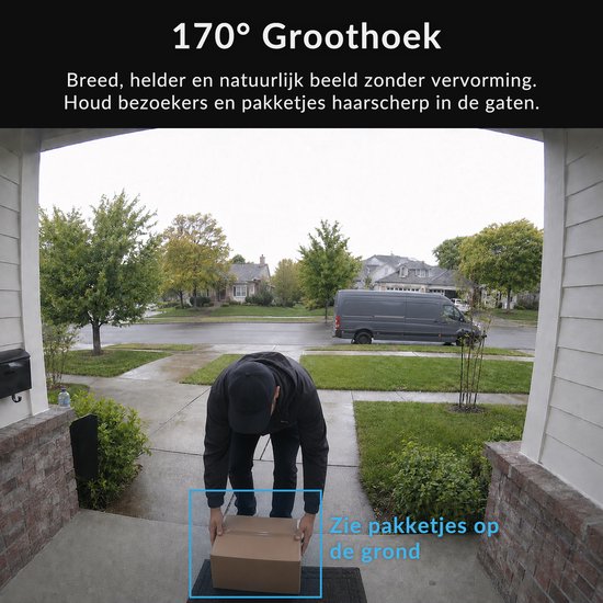 Zeerkeer Video Deurbel met Camera & 4,5" Scherm - Draadloos - Zonder Abonnement - Geen WiFi Nodig - 170° Groothoek - IP65 Waterdicht - PIR Detectie - 4000 mAh Batterij van Zeerkeer — afbeelding 4