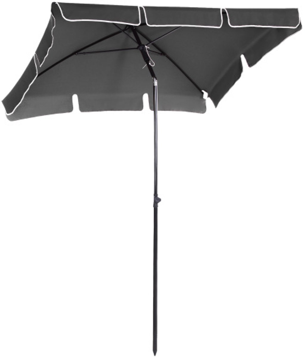 Sonnenschirm Strandschirm Gartenschirm Schirm Balkonschirm Sonnenschutz knickbar Grau