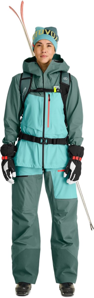 Ortovox Merino Freeride 3 Finger Glove W Handschoen 3 Finger Wild Herbs