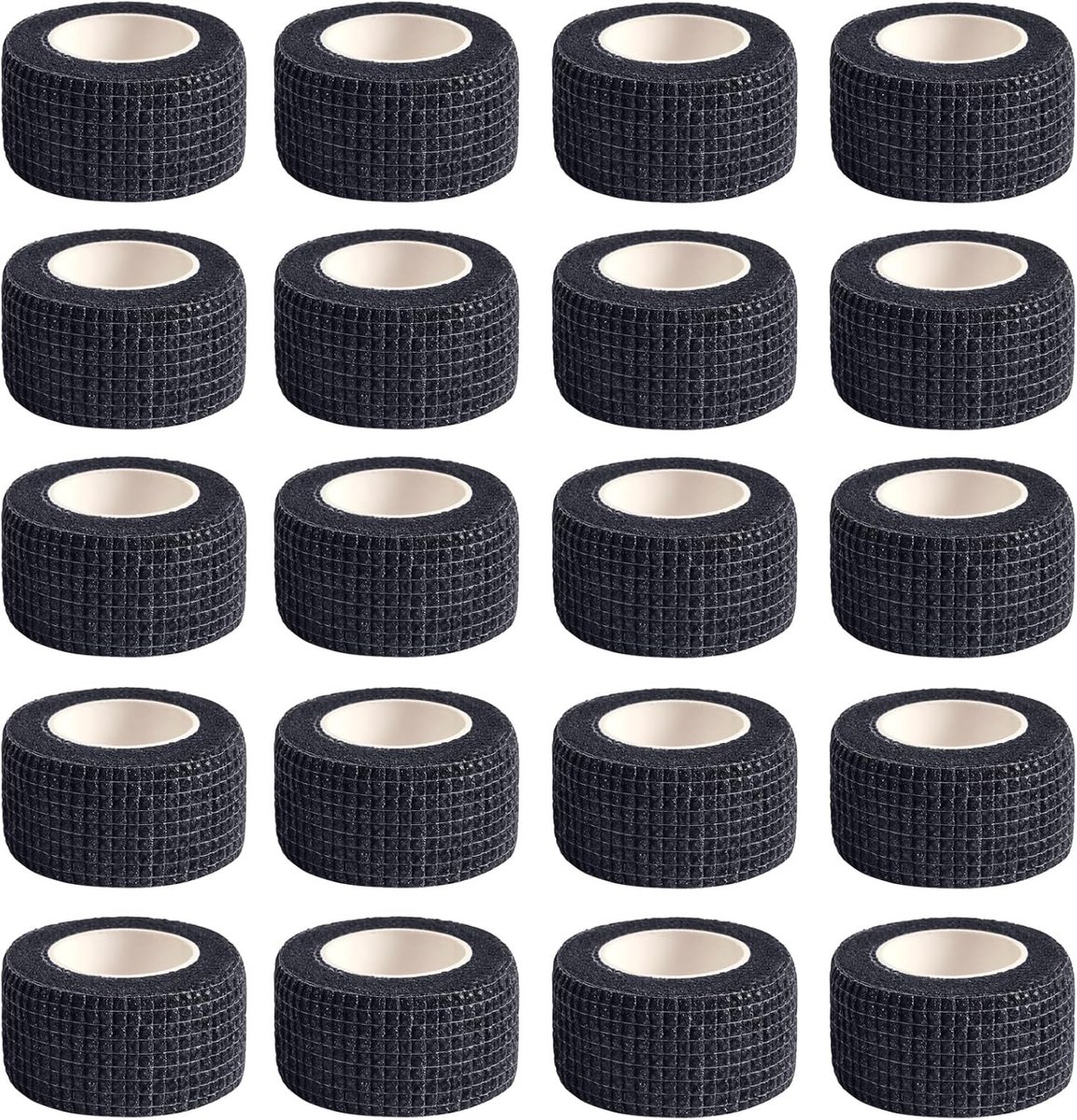 20 Rollen Zelfklevende Elastische Verband, 2.5 cm x 4.5 m, Voor Gewrichtsfixatie, Sportbescherming en Dierenverzorging